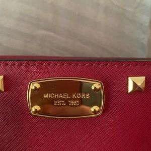 Rich dark red MK bag